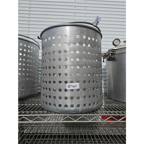 Commercial Aluminum 15 Inch Strainer Pot