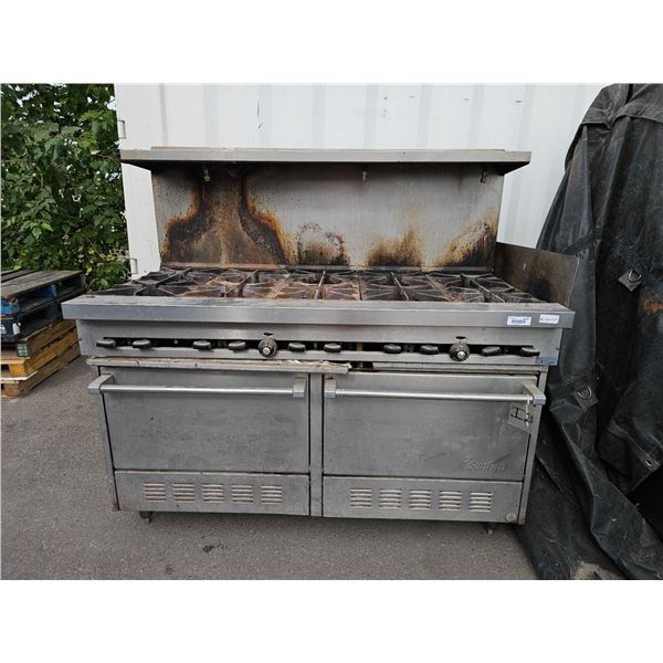 Sunfire Double Commercial Oven / 10 Burner Gas Range