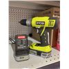 Image 1 : Ryobi P271 One+ 18 Volt Lithium Ion 1/2 Inch 2-Speed Drill Driver With Charger And Battery