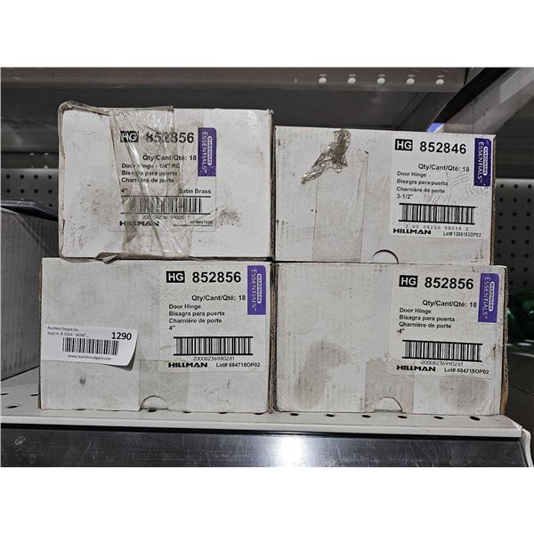 Hillman 4 inch Door Hinge Box of 18 x 4 boxes