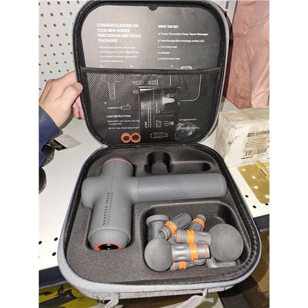 Sharper Image Power Massage Gun with Accessories