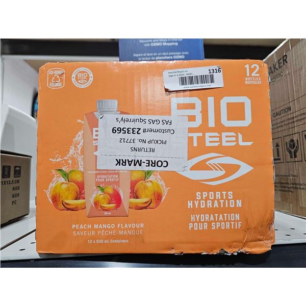 Bio Steel Sports Drink Peach Mango 12 x 500ml