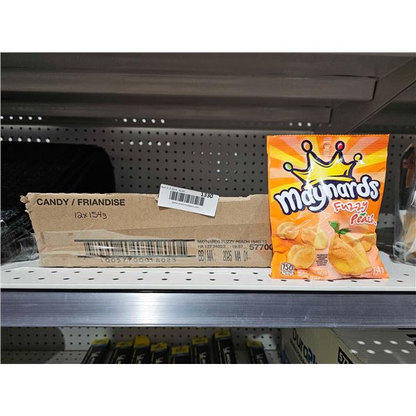 Maynards Fuzzy Peach Gummies 12 x 154g
