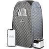 Image 1 : WillowyBe Portable Steam Sauna with Bluetooth Control, Steamer, Body Tent, Foldable Chair | Personal