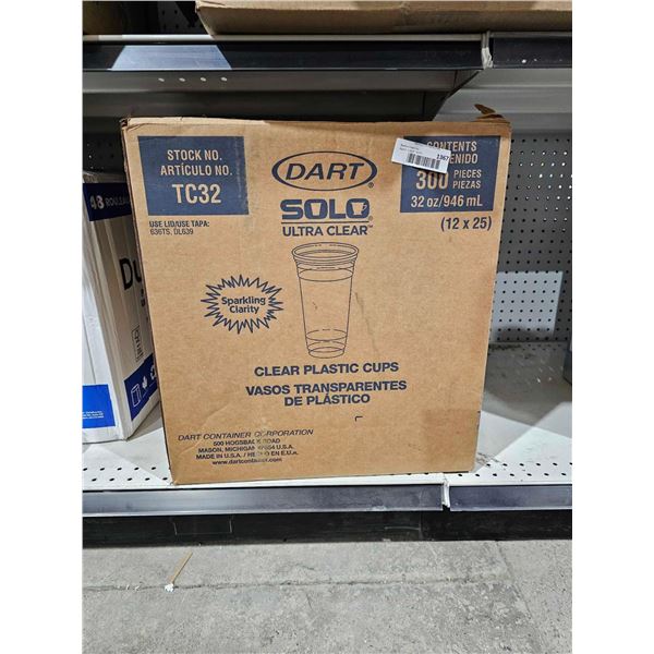 Solo Plastic Drinking Cups 32oz x 300