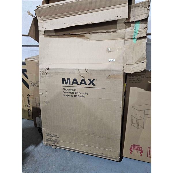 Maxx Shower Kit open box size unknown