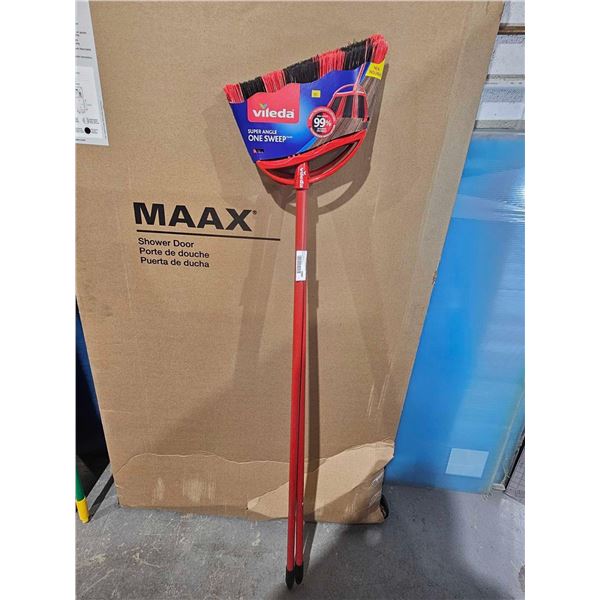 Lot of 2 Vileda Super Angle One Sweep Brooms