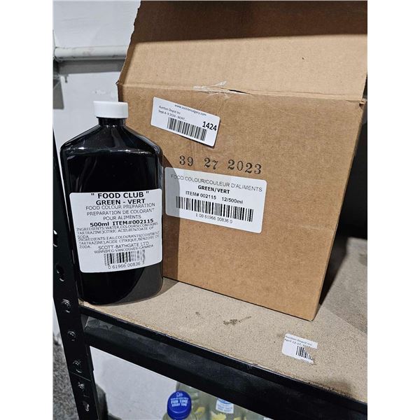 Food Club Green food coloring 12 x 500ml