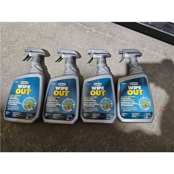 Wilson Wipe Out Total Weed & Grass Killer 4x1L