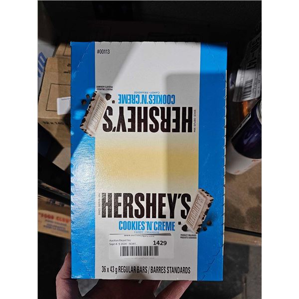 Hersheys Cookies & Creme Bars 36 x 43g