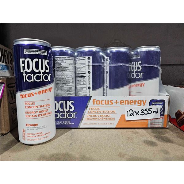 Focus Factor energy drinks 12 x 355ml