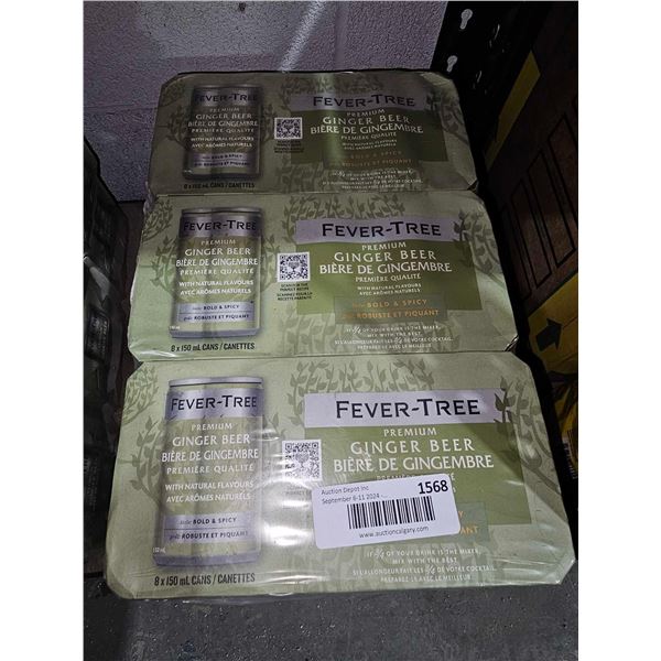 Fever Tree Premium Ginger Beer 3x(8x150ml)