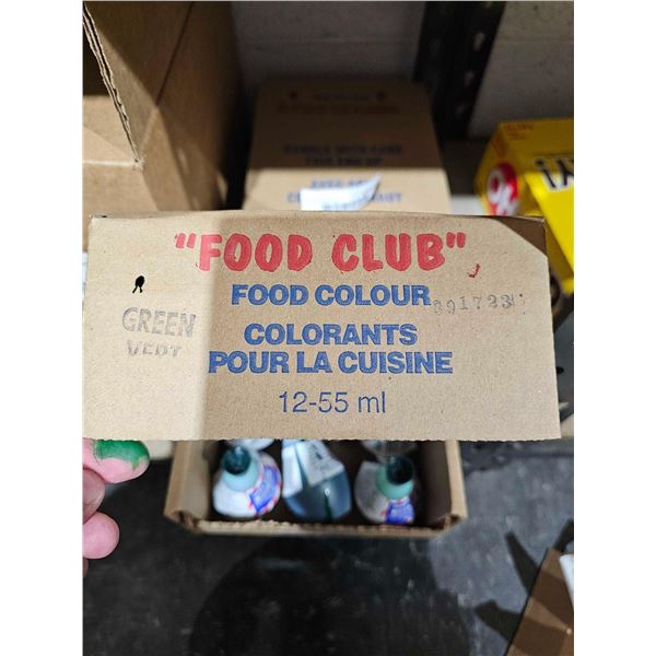 Food Club Green Food coloring 12 x 55ml