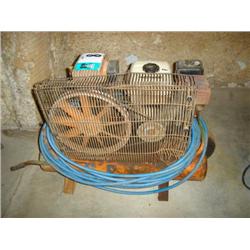 POWER PROFILE PORTABLE AIR COMPRESSOR W/GAS ENGINE & HOSE