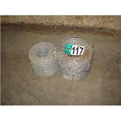 2 SPOOLS BARB WIRE