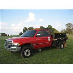DODGE D1500 SLT LARAMIE  4 X 4 QUAD CAB PICKUP, s/n 3B7HF13Z21G202272: