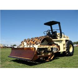 INGERSOLL RAND PRO PAC SD100F VIBRATORY PADFOOT COMPACTOR, s/n 156408: