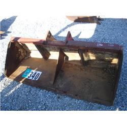 62in. CUSTOM SKID STEER BUCKET TO FIT CASE LOADER BACKHOE