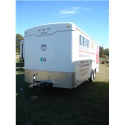 HAULMARK 8ft. X 20ft. T/A ENCLOSED VAN TRAILER, s/n 16HGB20242H096409: