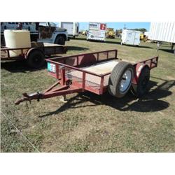MEBT 6 1/2ft. X 12ft. S/A UTILITY TRAILER, s/n 492UU18293A028056: