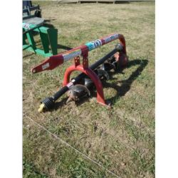 PTO DRIVEN POST HOLE DIGGER W/AUGER BITS, s/n N/A: