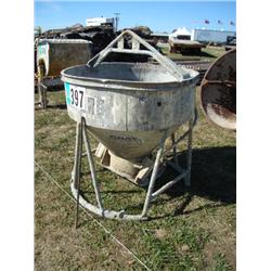 GARBRO 1/2 YD. CONCRETE BUCKET W/LIFT CABLE, s/n N/A: