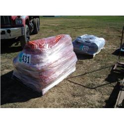 QUANTITY OF ORANGE SAFETY FENCING & MISC ITEMS