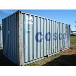 8ft. X 8.5ft. X 20ft SHIPPING CONTAINER