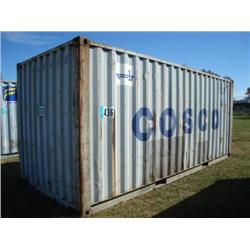 8ft. X 8.5ft. X 20ft SHIPPING CONTAINER