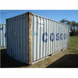 8ft. X 8.5ft. X 20ft SHIPPING CONTAINER