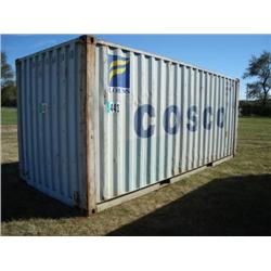 8ft. X 8.5ft. X 20ft SHIPPING CONTAINER