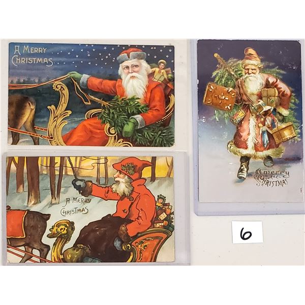 Santa Claus Holiday Greeting Christmas Postcards 9