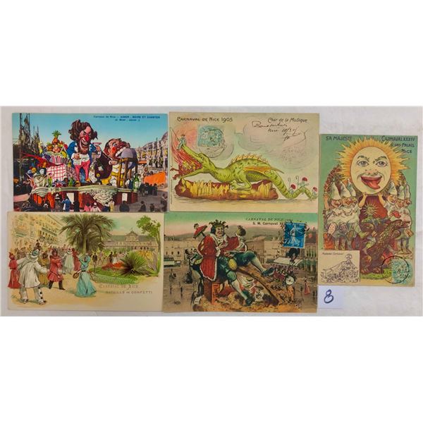 Carnival Nice, France Parade - Floats - Celebration Postcards 55