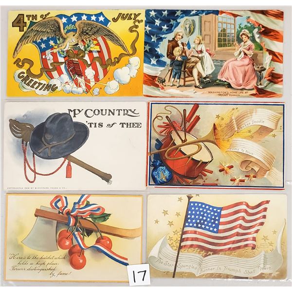Patriotic - 4th of July Holiday Greeting Postcards Approx. 50