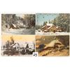 Image 1 : Novelty - Christmas Hold To Light Holiday Greeting Postcards 21