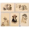 Image 1 : Pretty Lady Postcards M.M. Vienne 8 Cards