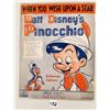 Image 1 : Vintage Walt Disney's Pinocchio Sheet Music