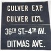 Image 3 : 2 Vintage Brooklyn Trolley Signs