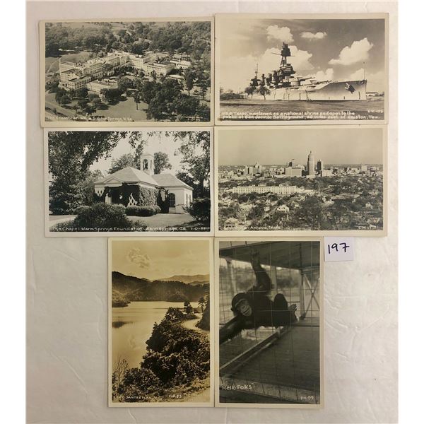 Real Photo Cline TX, GA, NC, WV ++ US View Postcards 35
