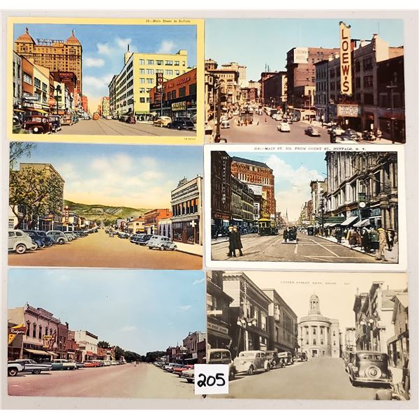 Main Street & Street Scene Postcards 55+