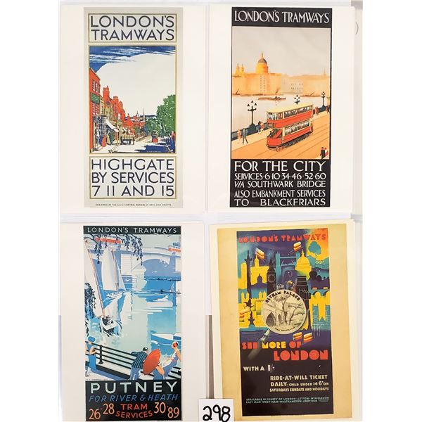 Transportation - Subway Tramways Advertising Postcard Album Approx. 190