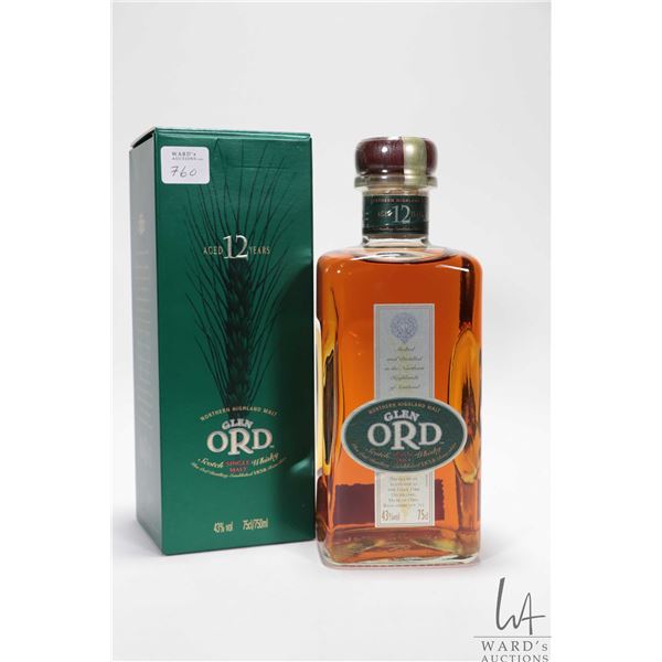 Glen Ord/ 12 Year Old/ Northern Highland Single Malt Scotch Whisky/ Btld 2007/ 750ml/ 43% ABV Square
