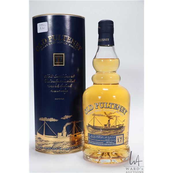 Old Puteney/ 17 Year Old/ Single Malt Scotch Whisky/ 700ml/ 46% ABV NOTE: Alcohol cannot be insured 