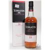 Image 1 : Tomatin/ 18 Year Old/ Highland Single Malt Scotch Whisky/ Oloroso sherry cask / Btld. 2009/ 750ml/ 4