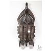 Image 8 : Chip carved African ironwood bust of a young woman 13 1/2" in height, a double mask wall plaque 18" 