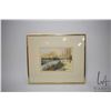 Image 2 : Framed original watercolour painting, labeled on verso " Whitemud Creek, Edm." signed by artist Jim 