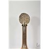 Image 2 : Wildwood Helsinki art glass bottle with textured gold finished iron stopper finial, item no. 300909,