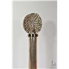 Image 2 : Wildwood Helsinki art glass bottle with textured gold finished iron stopper finial, item no. 300909,