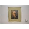 Image 2 : Framed oil on board portrait painting, signed by artist Sidney J. Humphrey '45, 10" X 8". Note: Artw