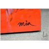 Image 2 : Large Renwil Art designer collage painting, numbered on verso 0L 741 and signed Mia, 50" X 50". Note